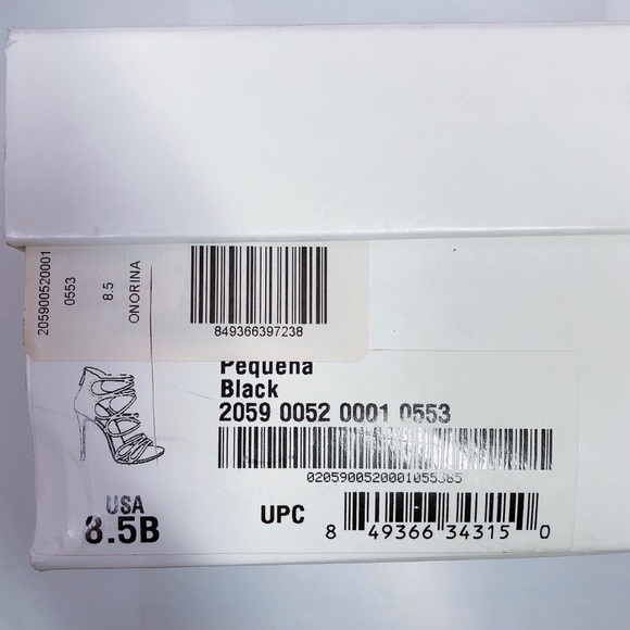 SCHUTZ Women Pequena Suede Black Strappy Dress High Heels Sandals US 8.5 B NEW - Picture 16 of 16